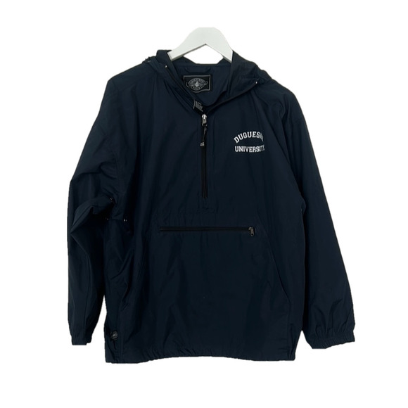 Duquesne University Navy Unisex Pullover Rain Coat, Small - Picture 1 of 14